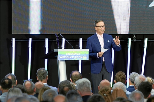 Festredner Matthias Wissmann bei den Backnanger Wirtschaftsgesprächen 2025.