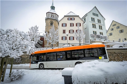 // über Nacht 20cm Neuschnee in Backnang, 26.01.2026