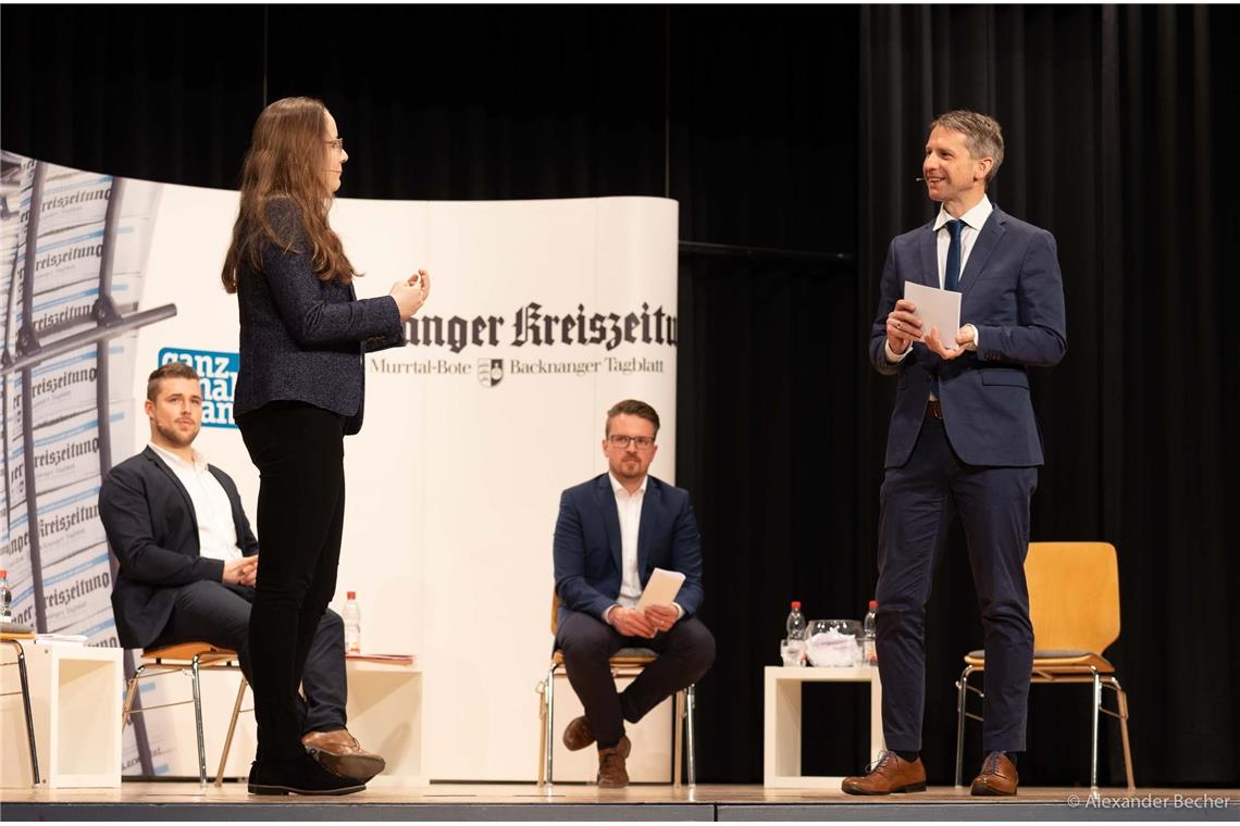 // BKZ-Wahlpodium, Bürgermeisterwahlen in Weissach im Tal, Podiumsveranstaltung ...