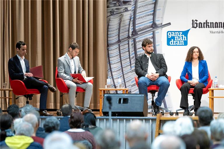 // BKZ Wahlpodium in Sulzbach an der Murr in der Festhalle