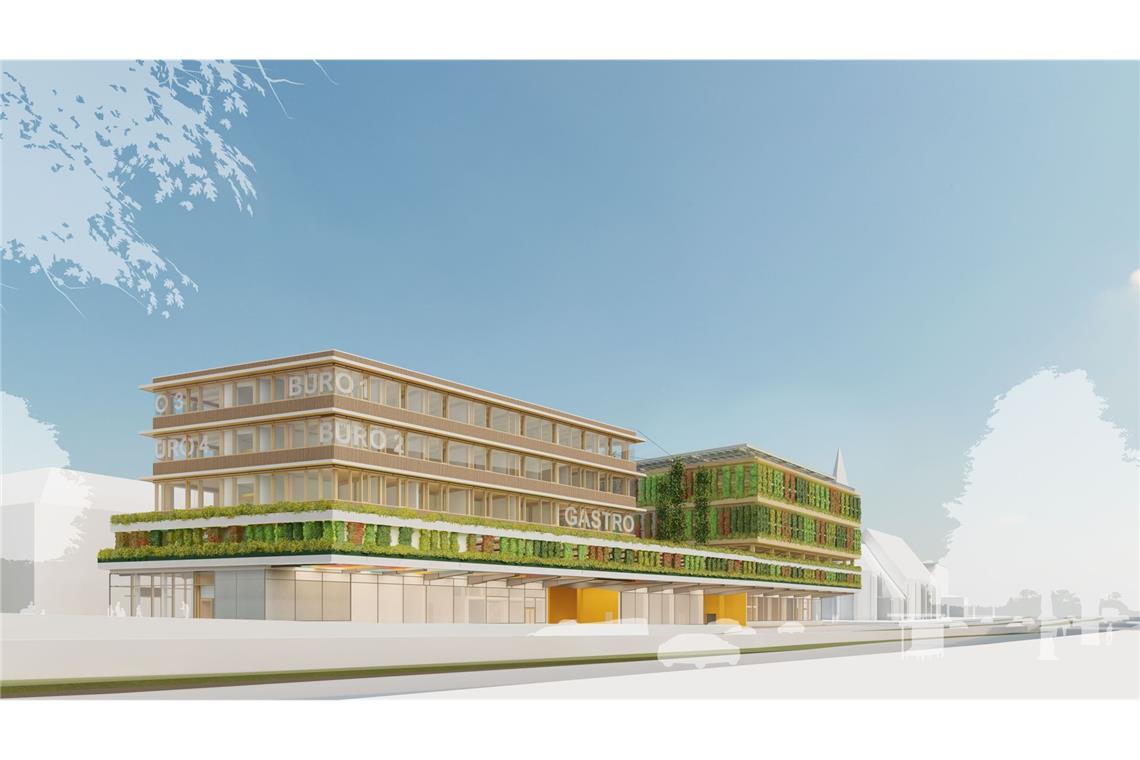 Langlebig und ressourcensparend – diese Stuttgarter Architektur schont die Umwelt . . . ein Mobilitäts Hub entstehen. Einige abgerissene Bauteile werden vom Ingenieurbüro knippershelbig gerettet und für den Neubau wieder verwendet. Der Entwurf des Gebäudes stammt von dem Stuttgarter Büro haascookzemmrich STUDIO2050.