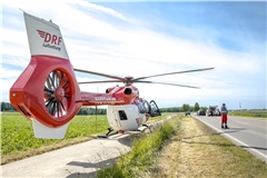  Ein Rettungshubschrauber war im Einsatz.Foto: Kevin Lermer/7aktuell.de