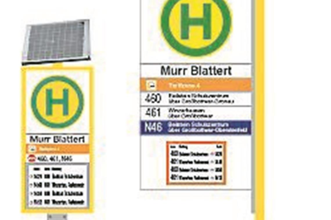 „Geld lieber anders investieren“ Elektronische Fahrgastanzeiger an Bushaltestellen.