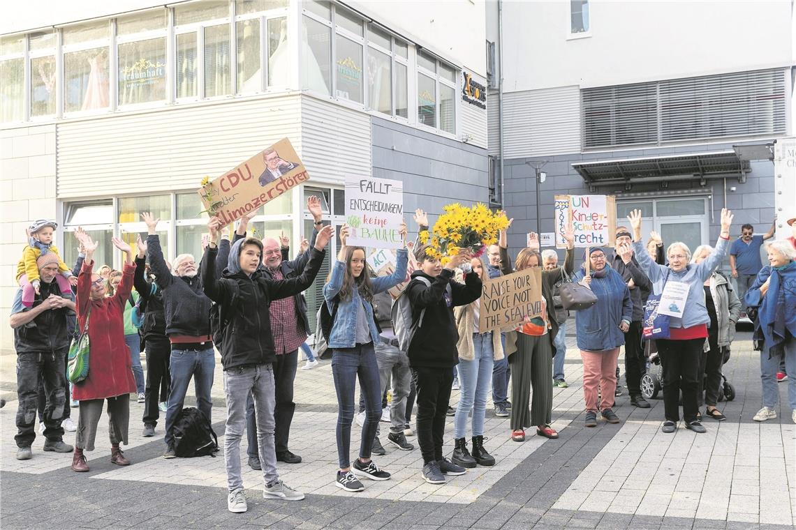„Hoch mit dem Klimaschutz, runter mit der Kohle“ Foto: J. Fiedler