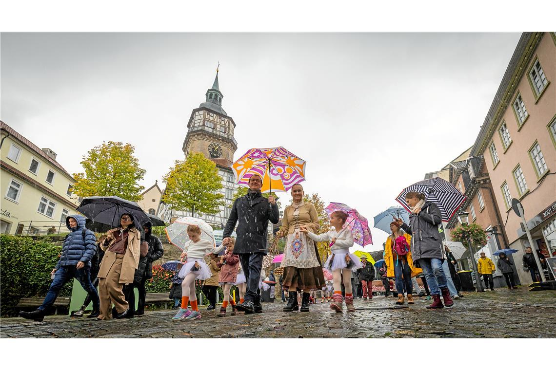 // Gänsemarkt und verkaufsoffener Sonntag in der Backnanger Innenstadt