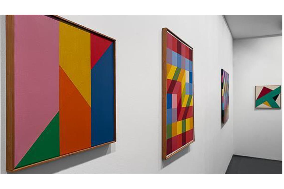 Mit Anton Stankowskis wehenden Farbfahnen ins Kunst-Glück .... Galerie Schlichtenmaier in Stuttgart.