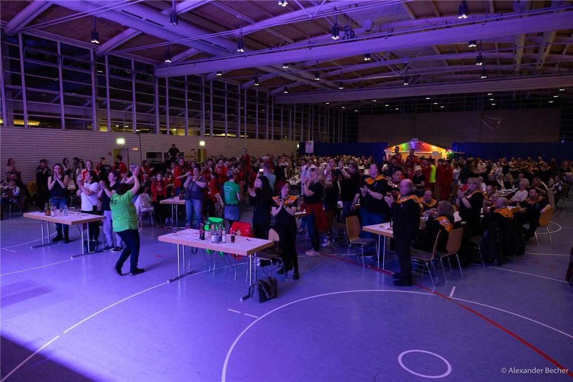  Herrenballetturnier vom Unterweissacher Carnevals-Club in der Seeguthalle in Co...