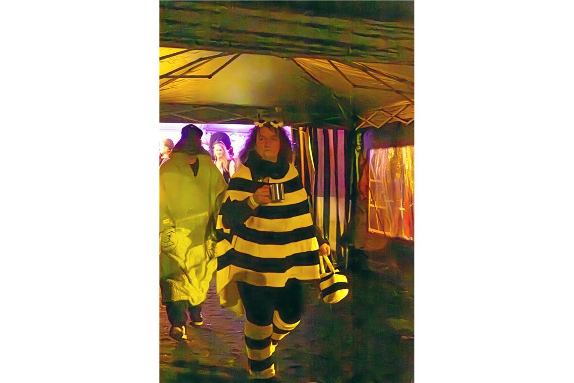  Im Partyzelt in Unterbrüden feiern die närrischen Gäste.