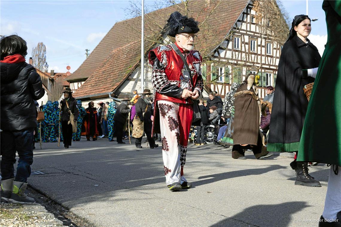 // Narrensprung durch Sulzbach an der Murr am Faschingsdienstag den 13.2.2024