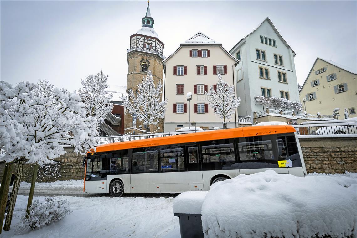 // über Nacht 20cm Neuschnee in Backnang, 26.01.2026