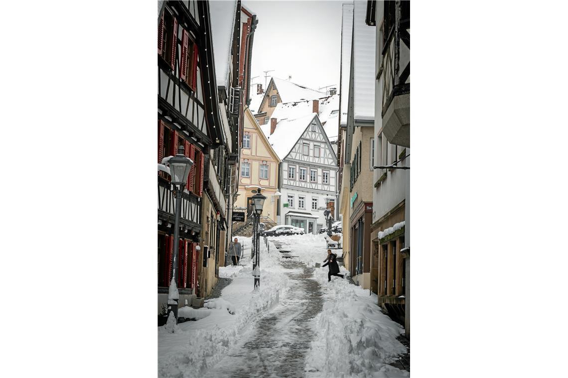 // über Nacht 20cm Neuschnee in Backnang, 26.01.2026