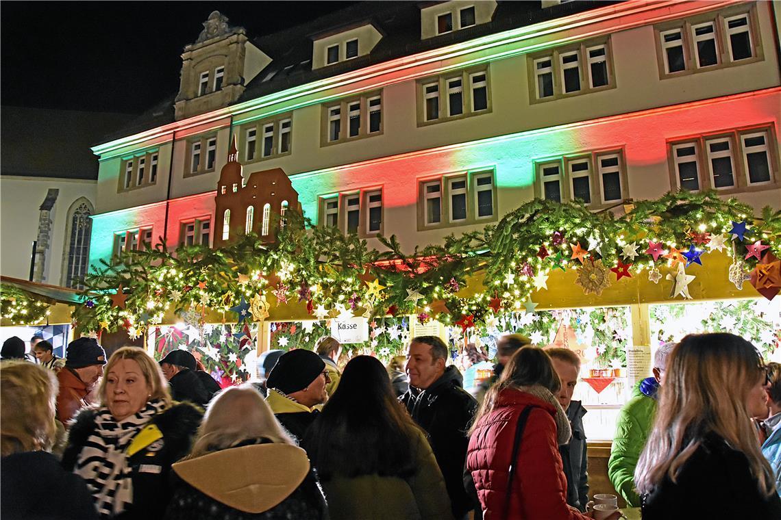 2. Platz Standwertung: Die evangelische Stiftskirchengemeinde. Weihnachtsmarkt i...
