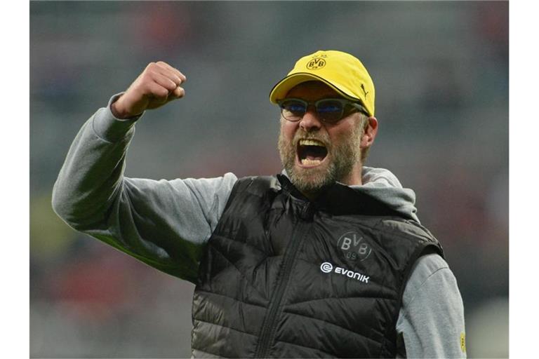 2015 war Jürgen Klopp noch Trainer von Borussia Dortmund. Foto: picture alliance / dpa