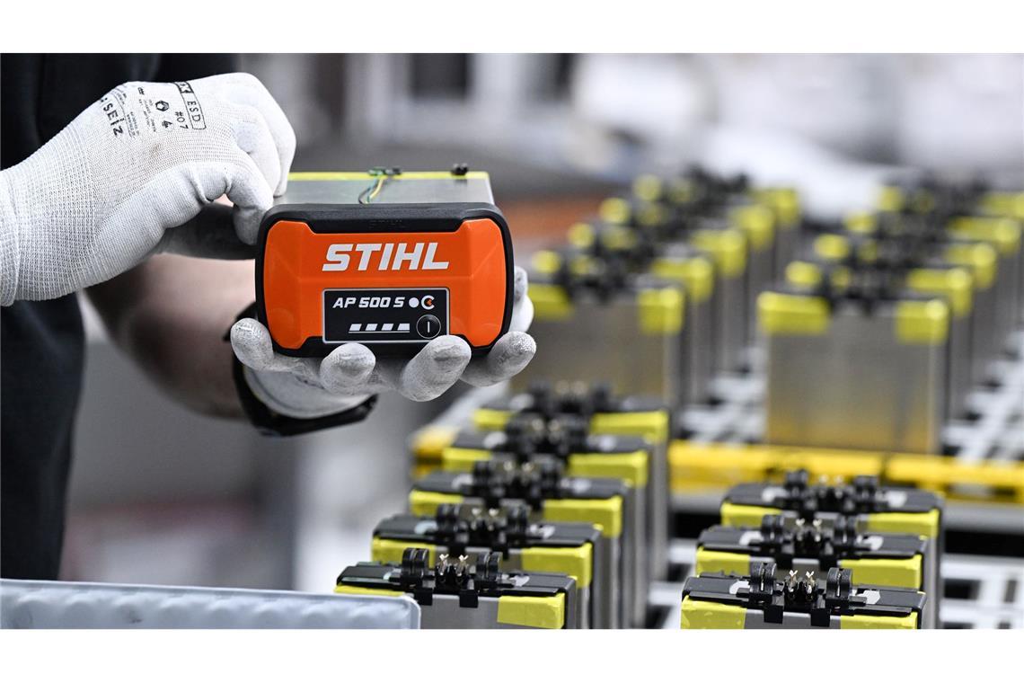 2024 hatte jedes vierte verkaufte Stihl-Gerät einen Akku. (Archivbild)