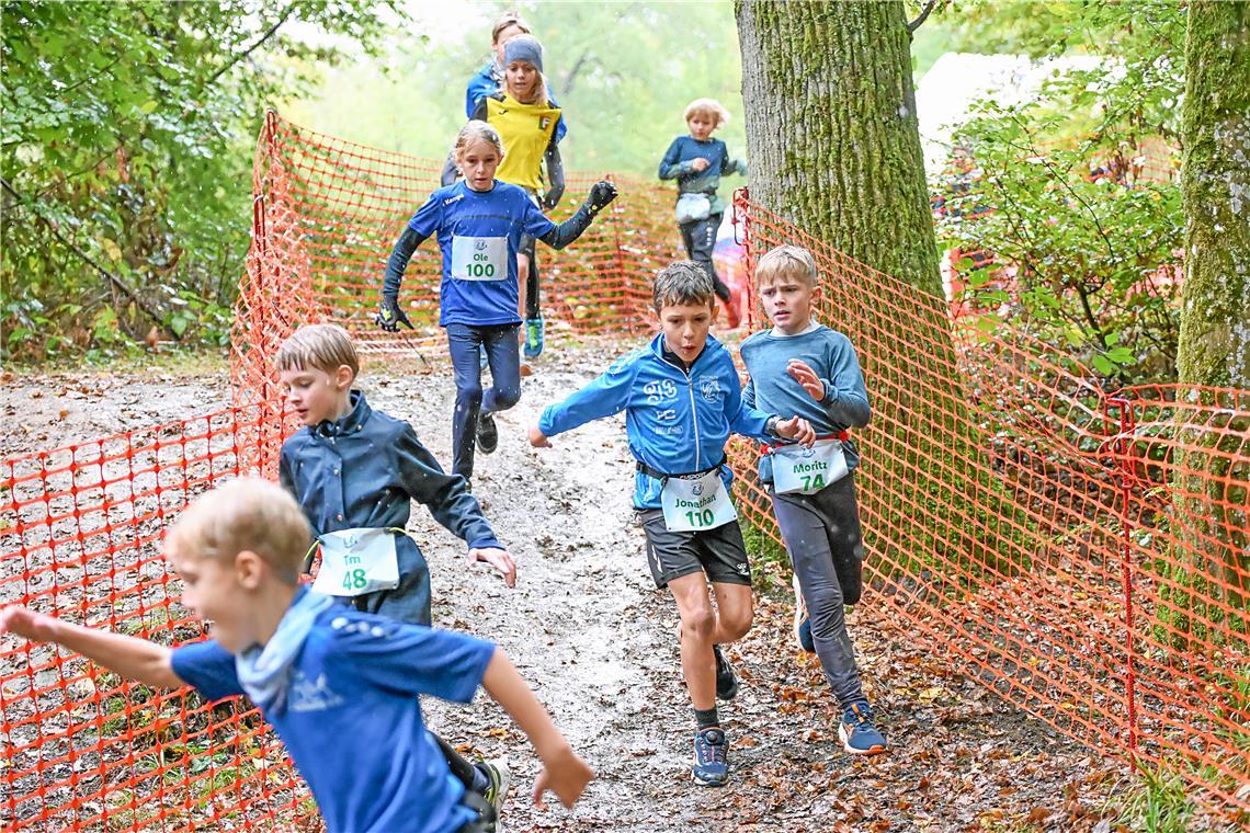 4. Kindercrossduathlon des TC Backnang im Plattenwald. SP