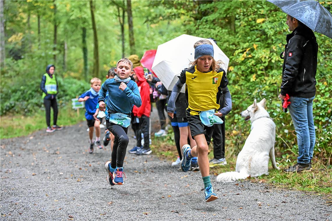 4. Kindercrossduathlon des TC Backnang im Plattenwald. SP