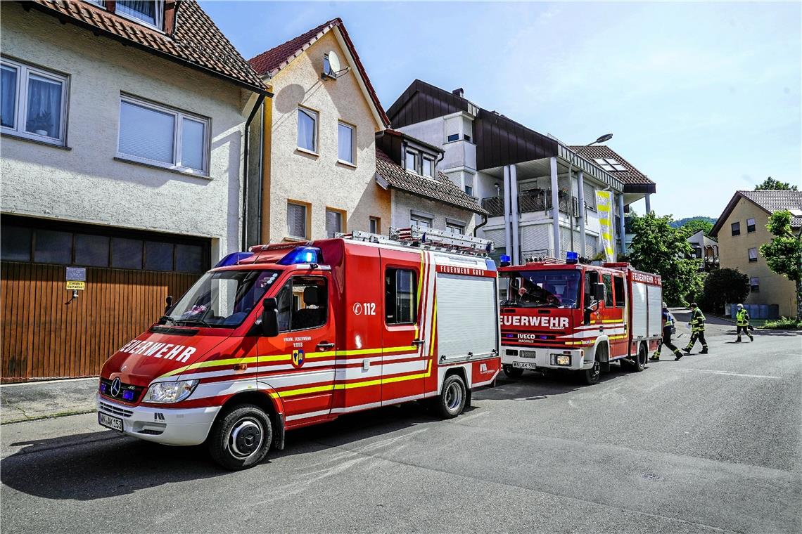 40 Feuerwehrmänner eilten zum Einsatzort nach Neustadt. Foto: Süddeutsche Mediengesellschaft/Kohls