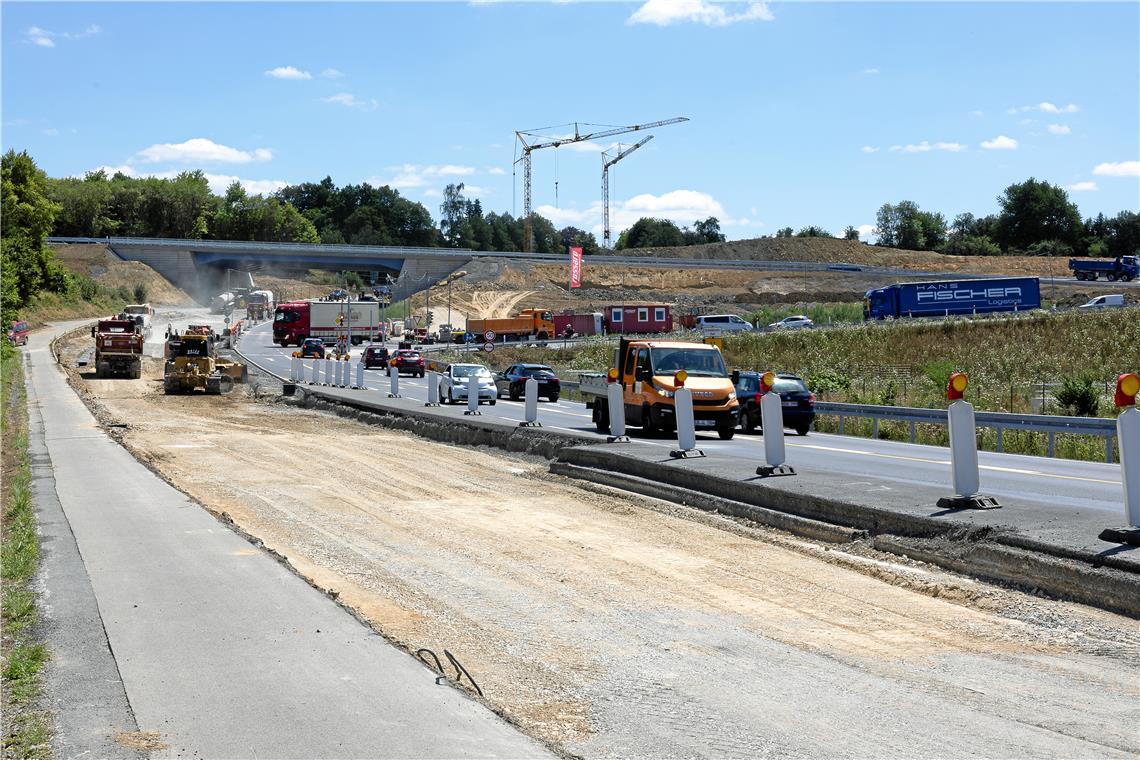 Ab dem 31. August wird die Straße zwischen der Anschlussstelle Backnang-West und Aspach in beiden Fahrtrichtungen voll gesperrt. Foto: Alexander Becher