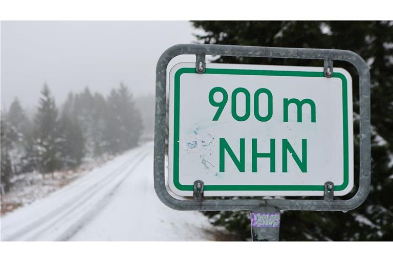 Ab einer Höhe von 400 bis 600 Meter kann es schneien.