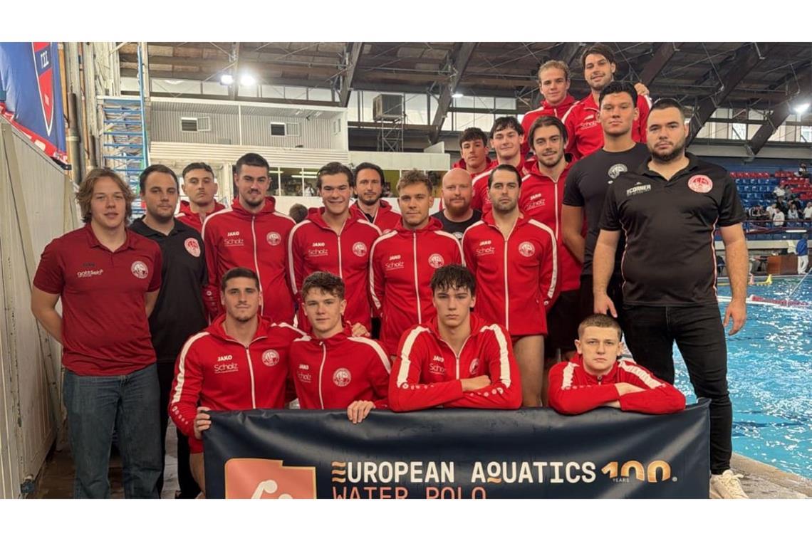 Abenteuer Europapokal: die Mannschaft des TV Cannstatt in Athen. 