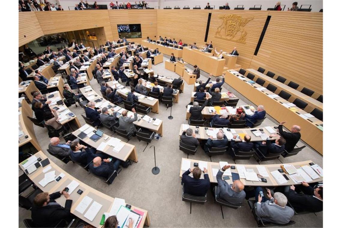 Abgeordnete im Landtag von Baden-Württemberg. Foto: Tom Weller/dpa