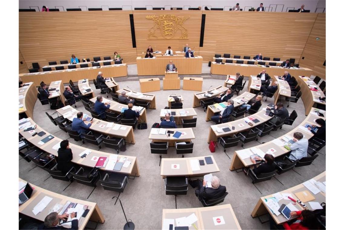 Abgeordnete verzichten auf Diätenplus Abgeordnete sitzen während der 121. Landtagssitzung auf ihren Plätzen. Foto: Tom Weller/dpa/Archivbild