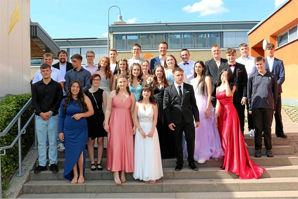 Abschlussschüler der Gemeinschaftsschule Sulzbach an der Murr. Klasse 10a. 