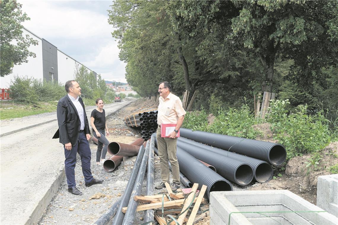 Überblick im Baustellendschungel Abschnitt Obere Walke.