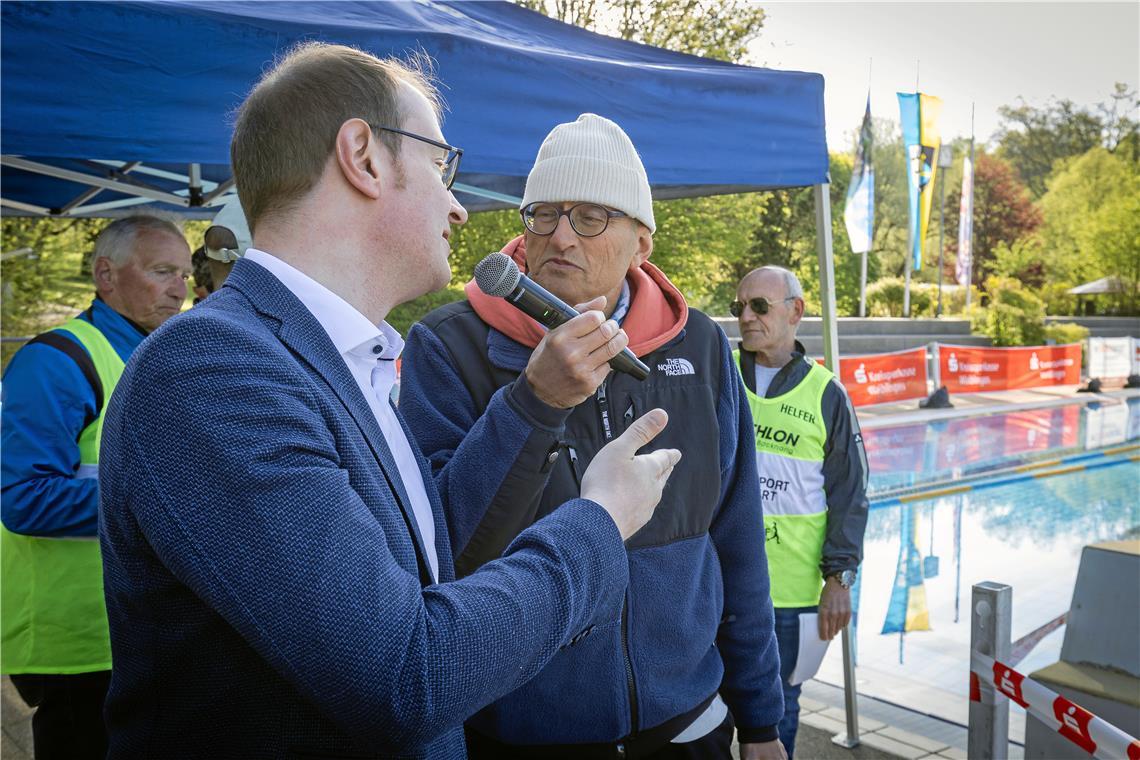 Achim Seiter, Maximilian Friedrich 15. City Triathlon in Backnang am 26.4.2026