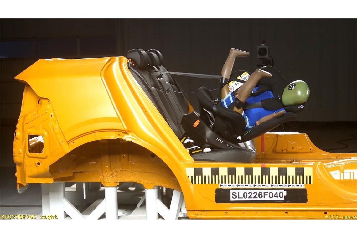 Acht Kindersitze zeigten gravierende Mängel und versagten im Frontalaufprall (Symbolfoto).