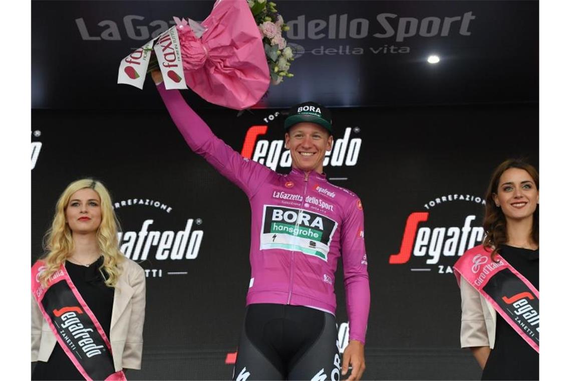 Ackermann sprintet mit Platz zwei ins Lila Trikot Ackermann wird die Führung in der Sprintwertung wohl bis zum Ende des Giro behalten. Foto: Gian Mattia D'alberto/Lapresse via ZUMA Press