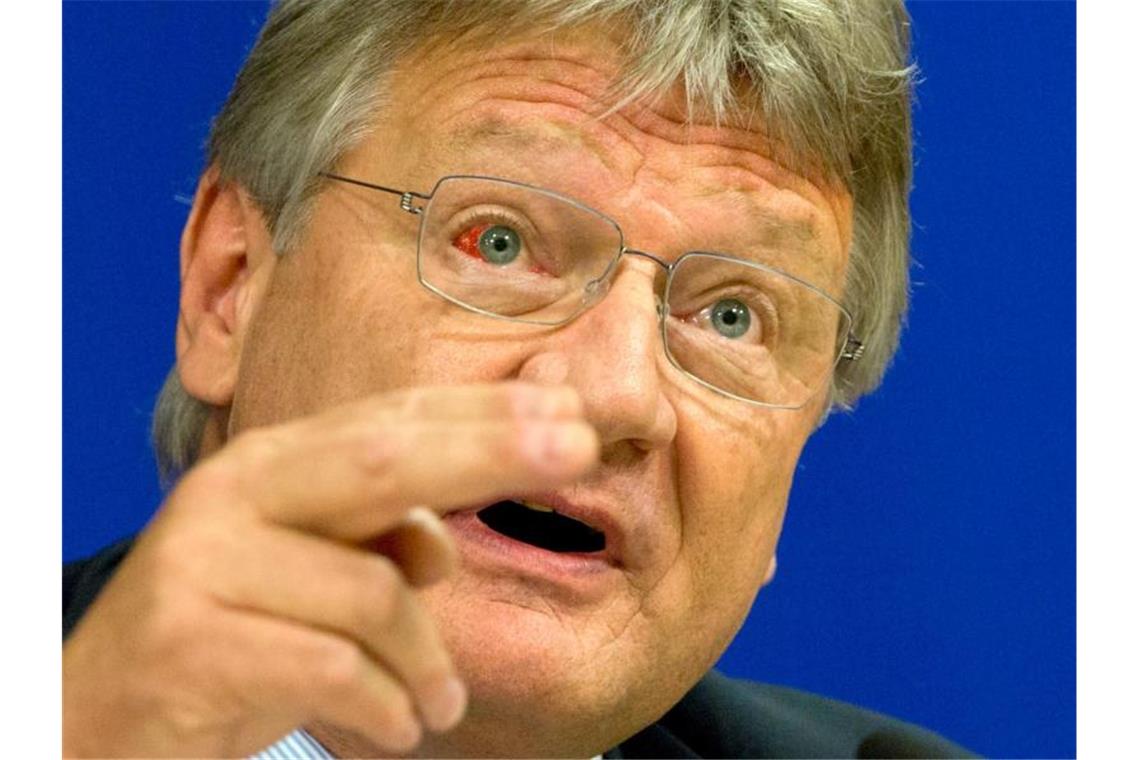 AfD-Chef Jörg Meuthen kritisiert die Entscheidung des Verfassungsschutzes, die Identitäre Bewegung als „gesichert rechtsextremistisch“ einzustufen. Foto: Virginia Mayo/AP