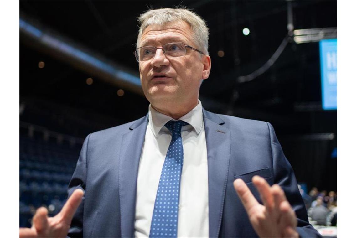 Bundeskonvent der AfD: „Es gibt keine Spaltung“ AfD-Chef Jörg Meuthen sieht sich nicht geschwächt. Foto: Hauke-Christian Dittrich/dpa