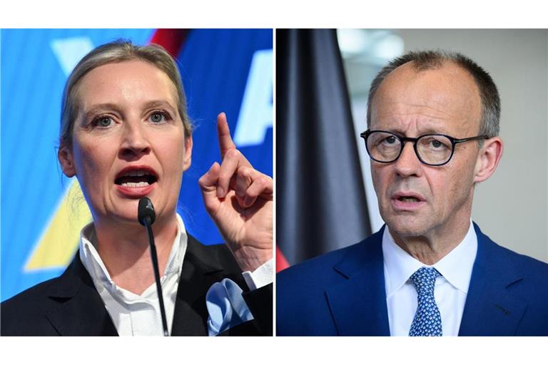 AfD-Chefin  Weidel wirft Kanzler Merz Wortbruch vor. (Archivbilder)