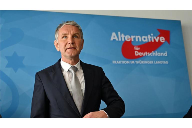 AfD-Fraktionschef Björn Höcke will den Flughafen in Erfurt für Abschiebeflüge ausbauen.