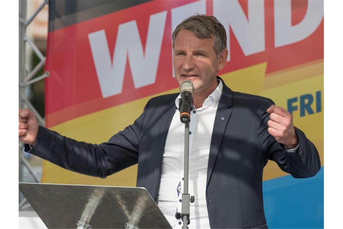 Wahlkampfauftakt in Brandenburg: AfD demonstriert Einigkeit AfD-Landeschef Björn Höcke beim Wahlkampfauftakt in Cottbus. Foto: Jörg Carstensen