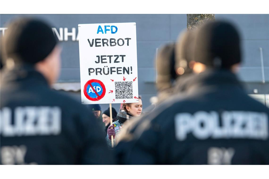 AfD-Veranstaltungen werden häufig von Protestaktionen begleitet. (Archivfoto)
