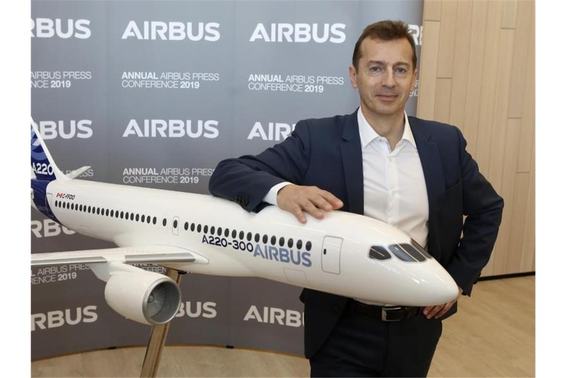 Airbus-Chef Guillaume Faury. Foto: Fred Scheiber/AP/dpa