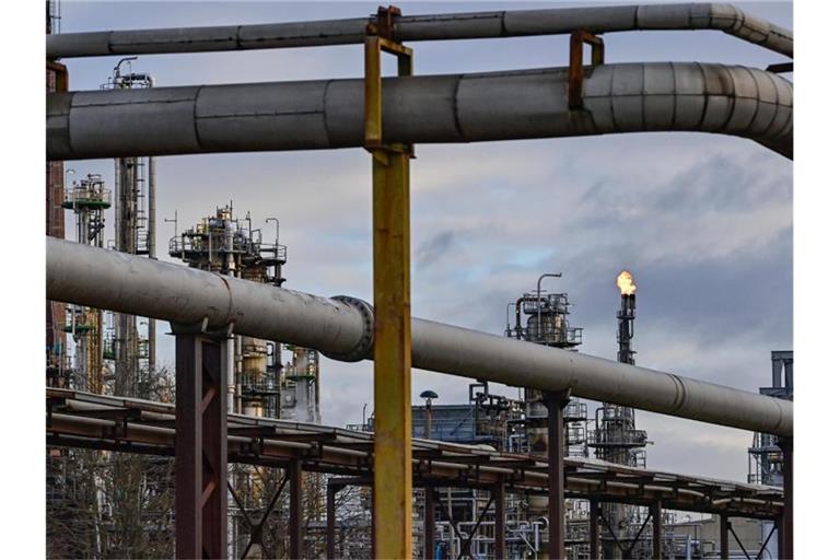 Aktuell kommt noch russisches Rohöl in deutschen Raffinerien an - doch der Druck in der Bevölkerung wächst, Russland mit einem Energie-Embargo zu belegen. Foto: Patrick Pleul/dpa-Zentralbild/ZB