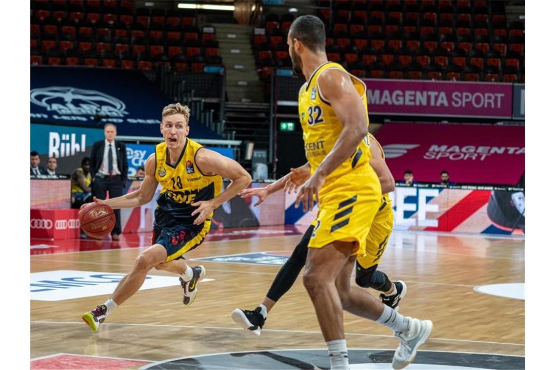 Alba gewinnt mit dem 81:59 gegen die EWE Baskets Oldenburg. Foto: Ulf Duda/fotoduda/BBL Pool/dpa