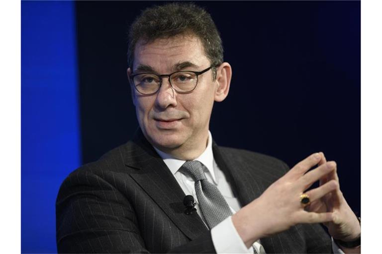 Albert Bourla, Vorstandsmitglied vom Pharmakonzern Pfizer. Foto: Gian Ehrenzeller/KEYSTONE/dpa