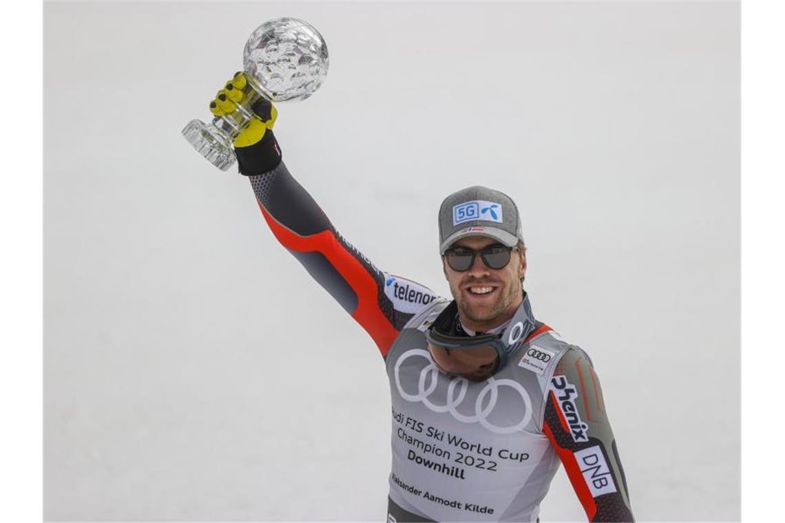 „Mit purer Gewalt“ - Kilde gewinnt Kugel in Königsdisziplin Aleksander Aamodt Kilde sicherte sich die kleine Kristallkugel in der Abfahrt. Foto: Alessandro Trovati/AP/dpa