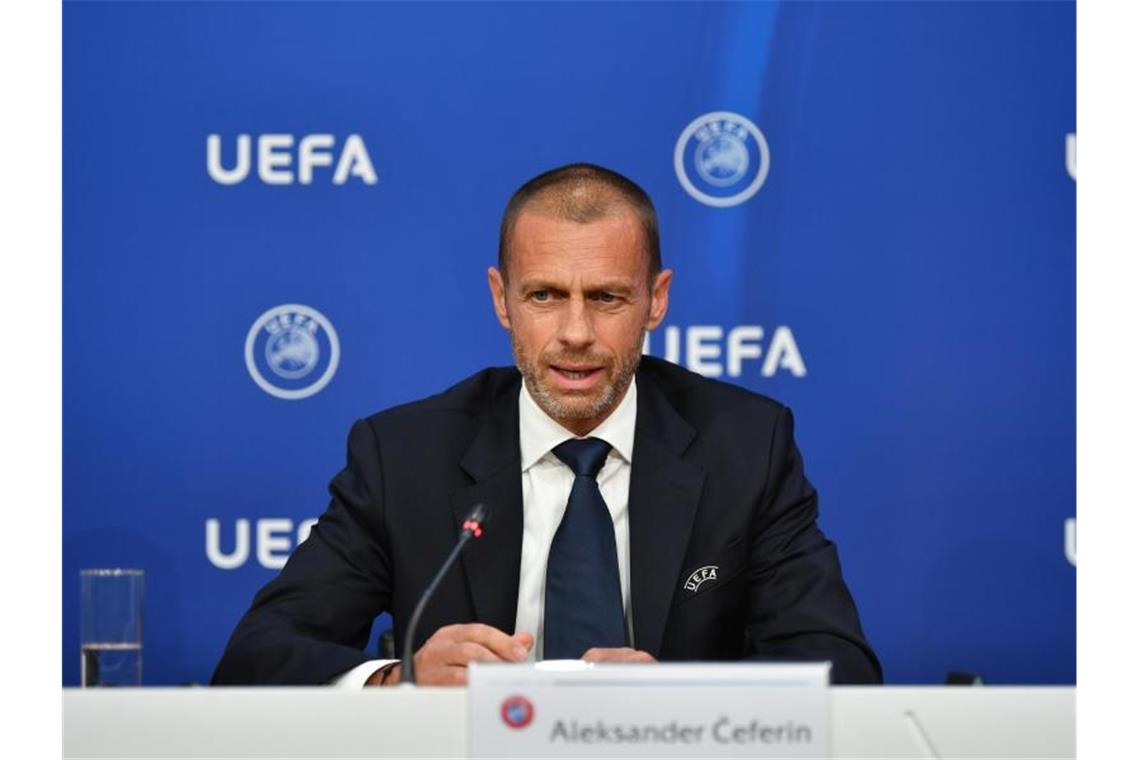 Aleksander Ceferin kann sich derzeit noch keine Zuschauer in den Europapokal-Endrunden vorstellen - das kann sich aber ändern. Foto: Harold Cunningham/UEFA über Getty Images/dpa