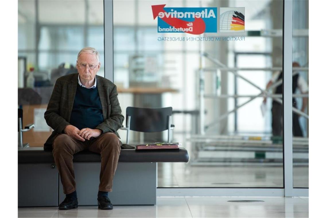 Erstmals seit 1998 wieder eine Frau an Bundestagsspitze Alexander Gauland anlässlich einer Sitzung der AfD-Fraktion im Deutschen Bundestag. Foto: Bernd von Jutrczenka/dpa/Archiv