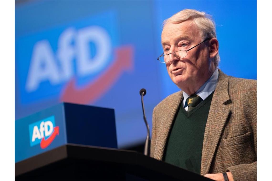 Chrupalla und Meuthen führen künftig die AfD Alexander Gauland beim Parteitag in Braunschweig. Foto: Sina Schuldt/dpa