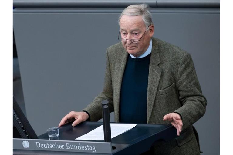 Alexander Gauland: „Ich habe große Zweifel, dass der Vorstandsbeschluss endgültig hält“. Foto: Bernd von Jutrczenka/dpa