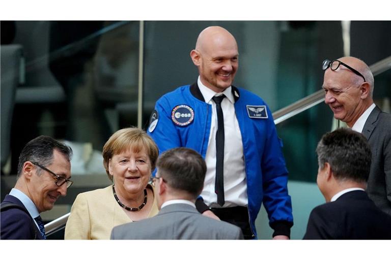 Alexander Gerst war während der Kanzlerwahl von Friedrich Merz auf der Besuchertribüne im Bundestag.