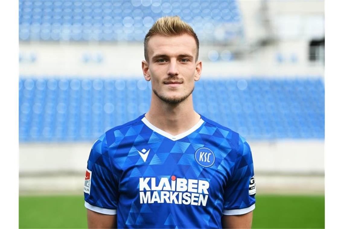 KSC-Profi Groiß arbeitet mit Mentaltrainerin Alexander Groiß vom Karlsruher SC. Foto: Uli Deck/dpa/Archivbild