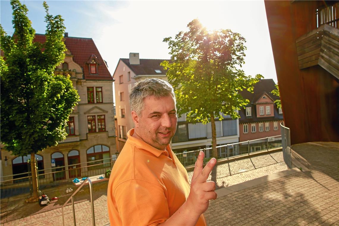 Alexander Hornauer macht sich manchmal auch in seiner Heimatstadt Backnang auf Motivsuche. Foto: Alexander Becher