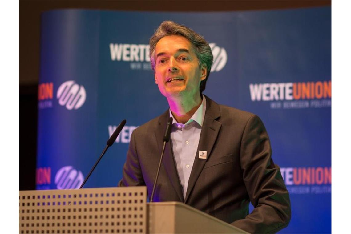 Alexander Mitsch, der Bundesvorsitzende der WerteUnion. Foto: Christoph Schmidt/dpa/Archivbild